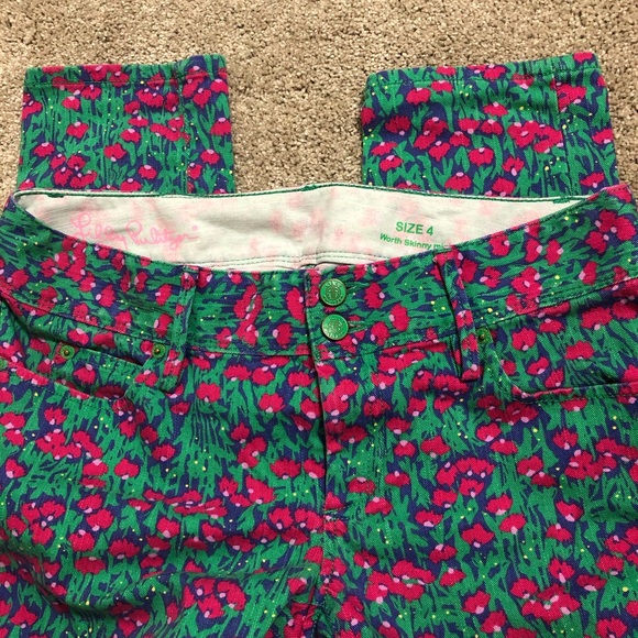 Lilly Pulitzer Denim - Lilly Pulitzer Cropped Floral Jeans Size 4